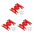 thumbnail image 3 of ZLight RC Car Metal Gear Box Base Mount Holder 1/24 Model Upgrade Spare Part Screws Set Modified Replacement for Axial SCX24 AXI00001 Red 3Set, 3 of 6