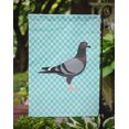 thumbnail image 3 of Carolines Treasures BB8125GF Racing Pigeon Drapeau de Jardin à Carreaux Bleu, 3 of 3