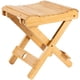 thumbnail image 1 of Taburete de madera plegable Bienvenido para el hogar - Asiento de ducha completamente ensamblado - Silla de baño de bambú tipo spa para baño, afeitado, ducha, reposapiés, 1 of 5