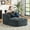 DARK GREY, variant on Comfy Oversized Corduroy Chaise Lounge Chair in Neutral Color, 1 Seat Modern Sofa Couch for Living Room Apartment