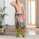 thumbnail image 2 of Balery Horse Sunflowers Pantalones de pijama para hombre, pijama ultraligero, pantalón de descanso-Medium, 2 of 6