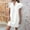 #0129-White, variant on Plus Size Women’s Short Sleeve Relaxed Shift Dress, Ruffled Cuff Stand Collar Crinkled Flowy Material, Breathable Lightweight Easy Care Woven, Versatile Everyday Sundresses for Women Gift