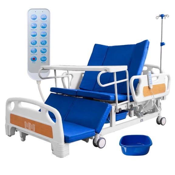 Cama Hospitalaria Electrica 6 Funciones + Comodo Premium