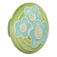 thumbnail image 1 of Acorn PR8YP Lg Rd Lt Green with 3 Blue Flowers, 1 of 1