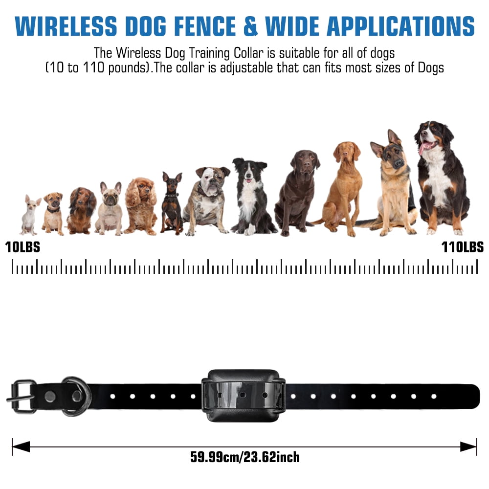 Wireless Dog Fence, Electric Dog Collar Fence,Pet Containment System, Adjustable Warning Strength