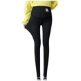 thumbnail image 3 of pstuiky Leggings Maternity Leggings Over The U-Shaped Belly Support High Waisted Pregnancy Plus Size Yoga Pants Full Length for Daily Wear Activewear Pregnancy Clothes, 3 of 9