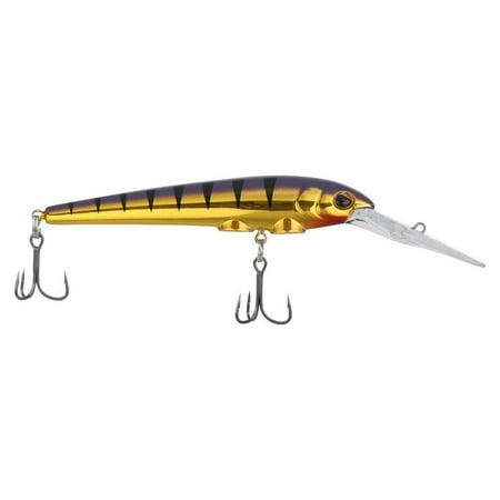 Berkley Deep Hit Stick Fishing Lure Purple Bengal 1/3 oz 3.75in Wide Aggressive Tail Action and Beefier Profile Equipped with Sharp Fusion19 Hook