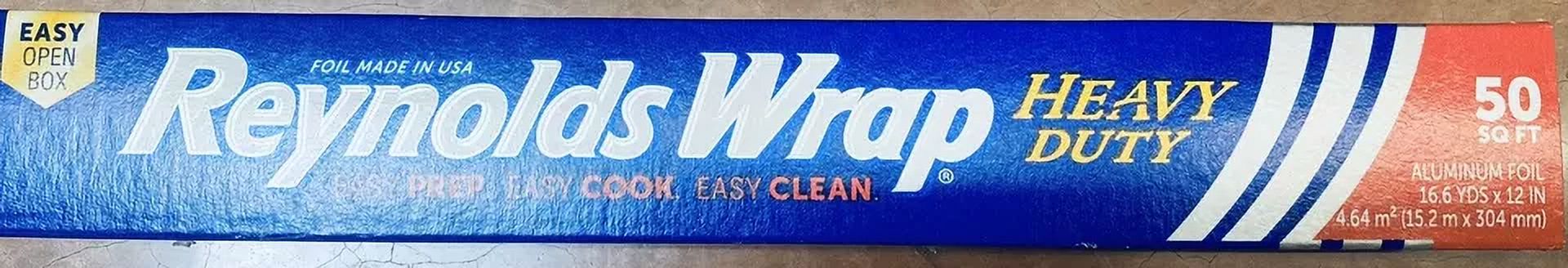 2x Reynolds Wrap Aluminum Foil Heavy Duty Roll 50 Square Feet - NEW - 2 PACK