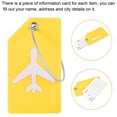 thumbnail image 4 of Uxcell Silicone Luggage Tags Travel Identifier Card Holder Labels 3.54"x1.97" 2 Pcs Yellow, 4 of 7