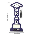 thumbnail image 2 of YiBai 2025 Graduation Table Decorations, Wooden Personalized Class of 2025 Graduation Tables Centerpieces for High School Graduation Party Decorations(Purple&White), 2 of 8