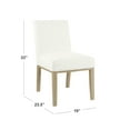 thumbnail image 3 of HomePop Kolbe Dining Chair, White, 3 of 10