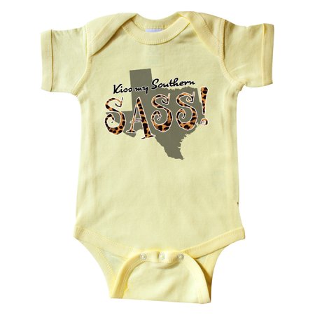 

Inktastic Texas Kiss my Southern Sass! in Leopard Print Gift Baby Girl Bodysuit
