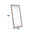 thumbnail image 4 of Tall Oversized Full Length Mirror, Wall Mirror for Living Room - Color:Espresso (Rustic),Size:66" x 32", 4 of 4