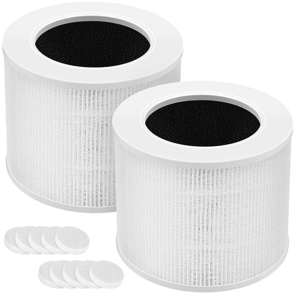 Core Mini Replacement Filter Compatible with LEVOIT Core Mini Air Purifier, 3-in-1 Replacement Filter, 2 Filter & 10 Fragrance Sponge