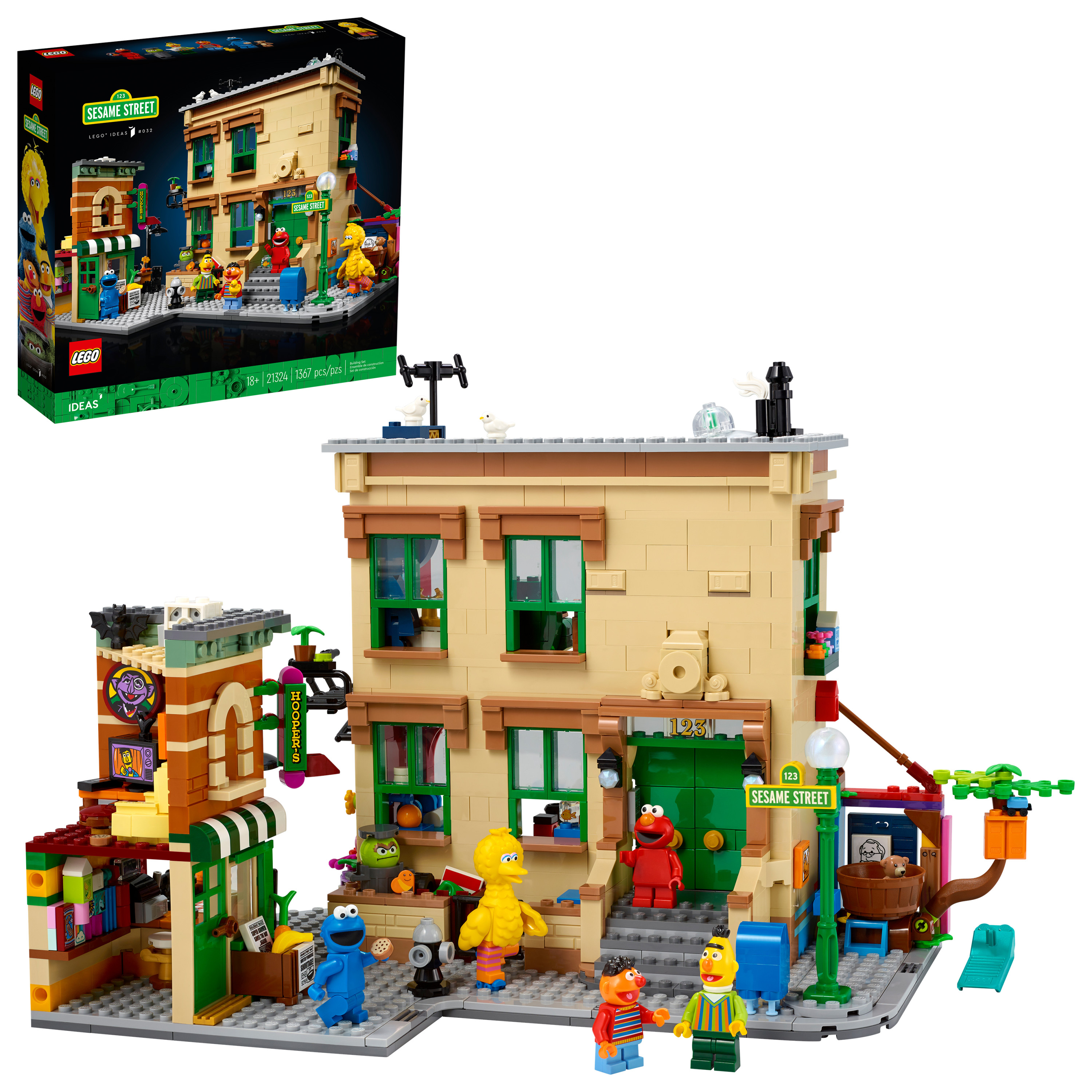 LEGO Ideas 123 Sesame Street 21324 Creative Building Toy (1,367 Pieces)