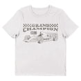 thumbnail image 4 of Vintage Formula Racing Grand Champion Women's White Short Sleeve Crew Neck Tee-Large, 4 of 5