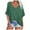 Dark Green, variant on HOWPAY Womens Summer Tops Short Sleeve Crew Neck Solid Color T Shirts Baggy Loose Fit Work Blouse Soft Oversized Workout Casual Y2K Clothes Black L