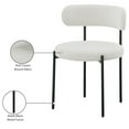 thumbnail image 2 of Meridian Furniture Beacon Cream Boucle Fabric Dining Chair, Set of 2, 2 of 7