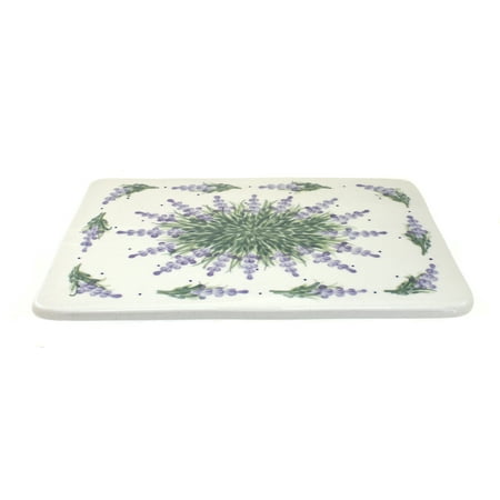 

Blue Rose Polish Pottery Lavender Fields Cutting Board