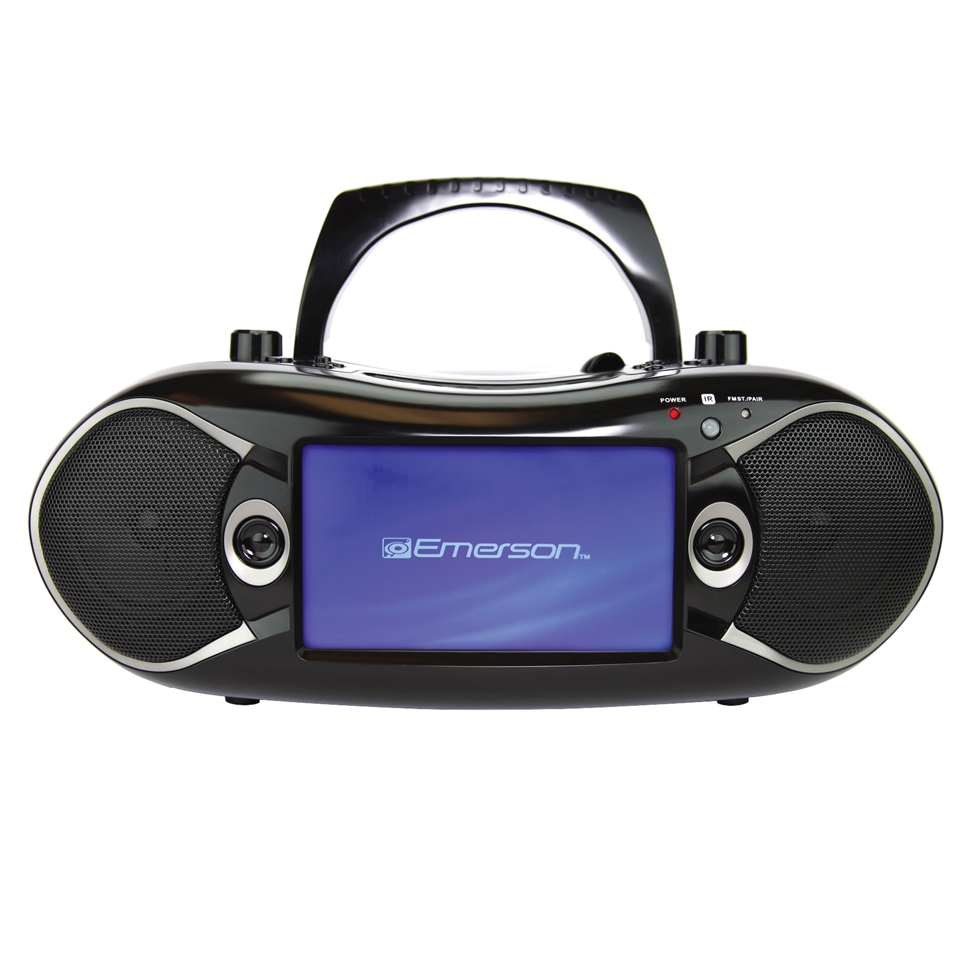 Emerson Combo 7-In. TV and Bluetooth 720p DVD/CD/Radio Boom Box, HDMI Input and Remote, EDL-2870HBK
