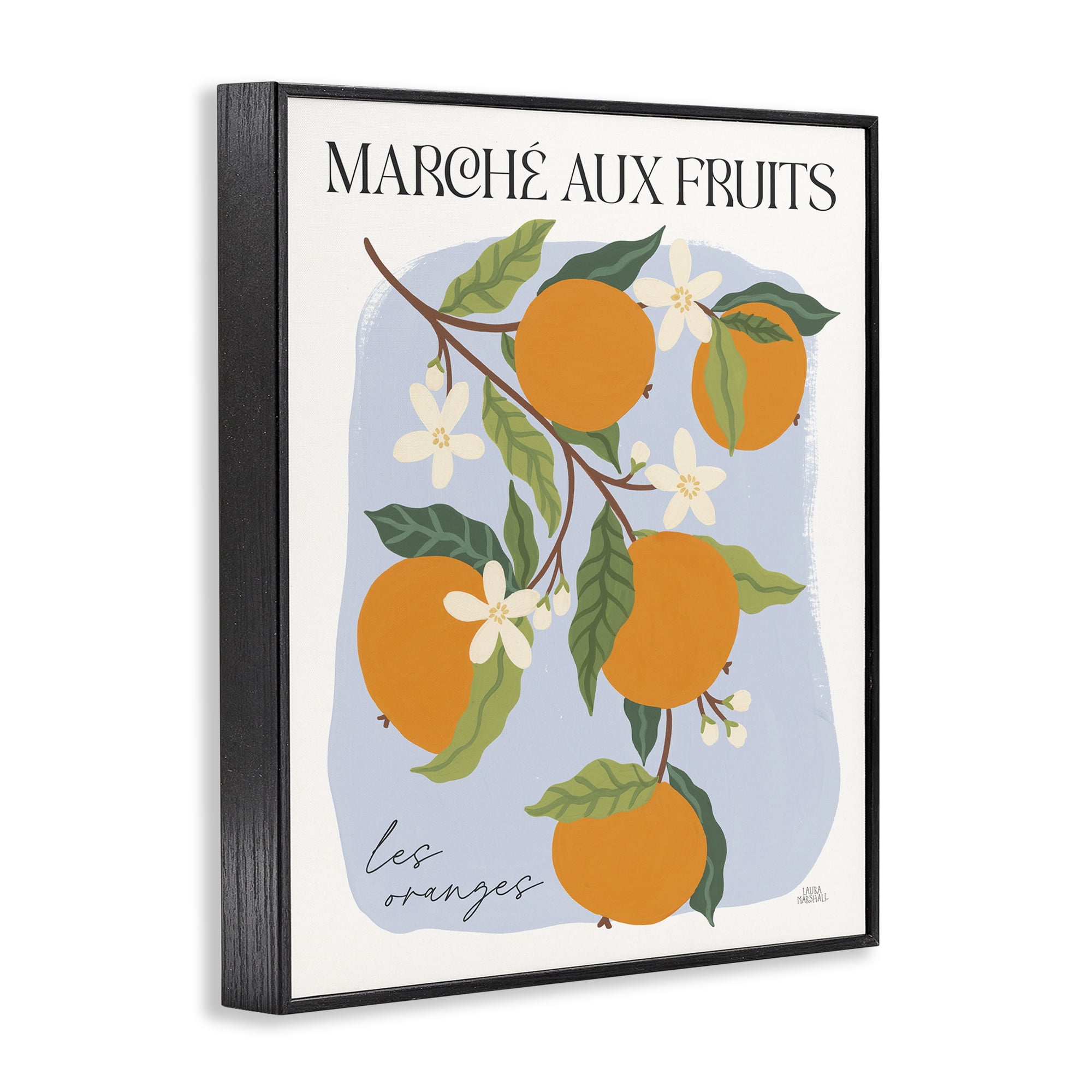 Stupell Industries Marche Aux Oranges Food & Beverage Painting Black Framed Art Print Wall Art, 11 x 14