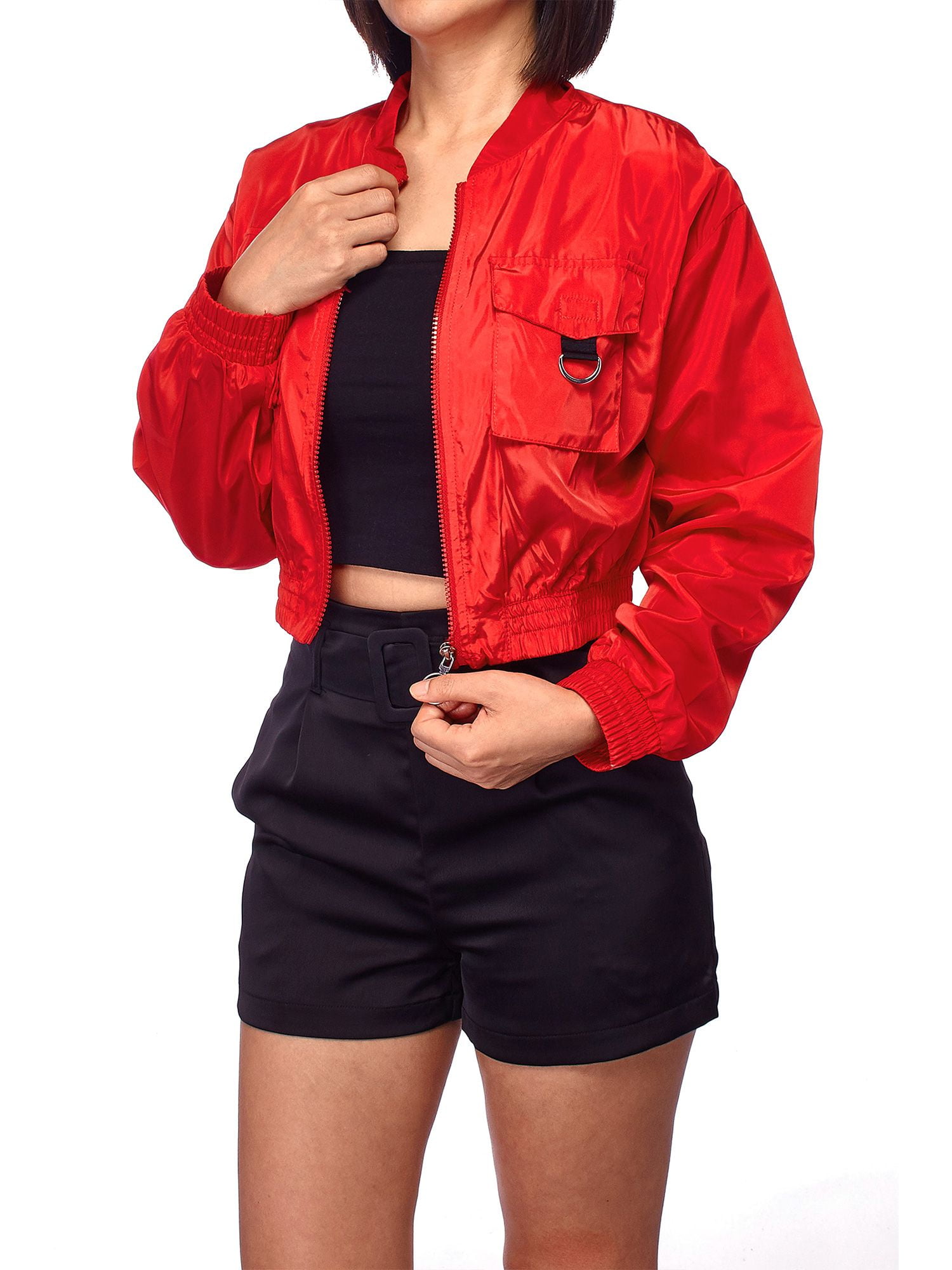 FashionMille Women Long Sleeve Lightweight Full Zip Outdoor Windbreaker Jacket