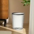 thumbnail image 3 of Garbage Bin, Clear Trash Bin Top Ring Lid Free Large Capacity  for Living Room Black,Gray,Green,Coffee Color, 3 of 7