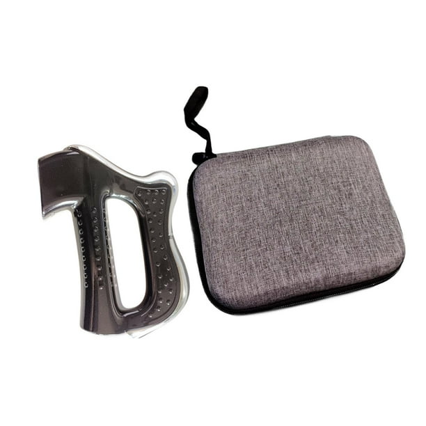 Masajeador de fascia, masajeador muscular eléctrico, dispositivo Guasha ergonómico portátil, herramienta de masaje corporal completo para cintura, cuello, brazo y espalda. Negro