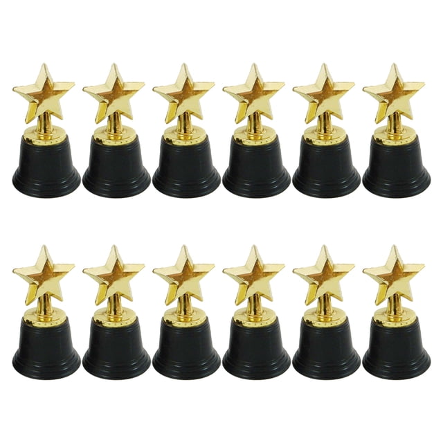 SHISUYAN 12Pcs Delicate Award Trophies Multi-function Prize Trophies Exquisite Sports Trophies