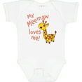 thumbnail image 3 of Inktastic My Meemaw Loves Me Cute Giraffe Boys or Girls Baby Bodysuit, 3 of 5