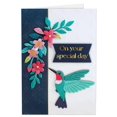 thumbnail image 1 of Tarjeta de cumpleaños Joli Coon 3D Hummingbird Premium para mujer, 1 of 9