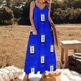 thumbnail image 3 of Mahjong Tile Seven of Characters Sleeveless Dress Women's Evening Dress Womans Clothing, 3 of 9