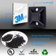 thumbnail image 2 of 4/5" Zip Tie Mounts with 7.8" Cable Ties and 304 Stainless Steel Screws, Back Self-Adhesive Clips for Wire and Cord Management, Black Squares Cable Wall Anchors, Zip Tie Holders Indoor Or Outdoor, 2 of 5