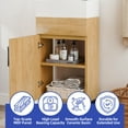 thumbnail image 4 of ModFusion 16" Bathroom Vanity with Undermount Ceramic Sink & Soft-Close Door Storage, for Small Space, Yellow Oak, 4 of 8