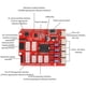 thumbnail image 2 of Dc Motor Driving Shield Expansion Board Red Fr-4 2.54Mm Hembra Header Interface Motor Driving Module Compatible Para Arduino Smart Car Diy,L298P Monstrate TO002854-00, 2 of 7
