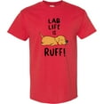 thumbnail image 3 of Inktastic Lab Life is Ruff Yellow Lab T-Shirt, 3 of 5