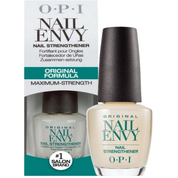 Limpieza de OPI Fortalecedor de uñas OPI Original Nail Envy, fórmula de máxima potencia, 0.5 oz (paquete de 2)