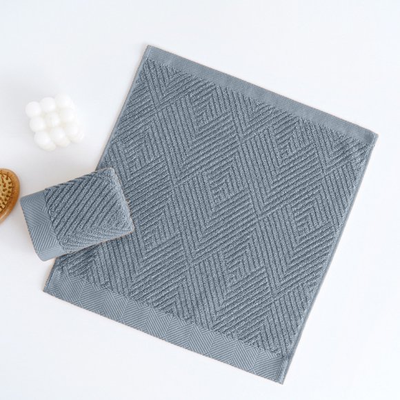 Paño de lavado suave y grueso de color liso, paquete de 1, tejido de pañuelo cuadrado altamente absorbente y de secado rápido para limpieza facial suave y uso doméstico diario, ideal para el