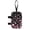 Cherry Blossom Pink Black, variant on COEQINE Forearm Crutch Bag Walking Cane Accesories Hippie Flower Purple Elbow Crutch Storage Organizer, 2 Zippered Pockets, Lightweight, Hands-Free, for Adults & Seniors