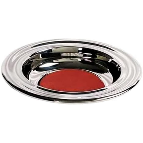 RemembranceWare Offering Plate, Silver with Red Felt