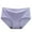 Purple, variant on Mrat Cute Panties Women's New High-Waist Briefs Postpartum Belly-Up Hip Panties Satin Panties S-201 Purple M