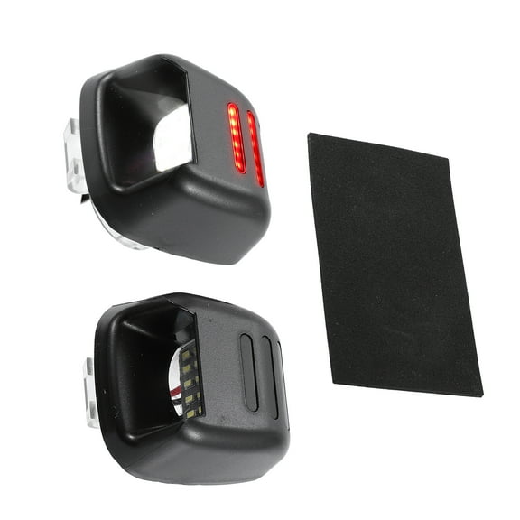 LED License Plate Light for Titan Xterra 2007-2015 Plastic 26510ZP50A Black 2 Pcs