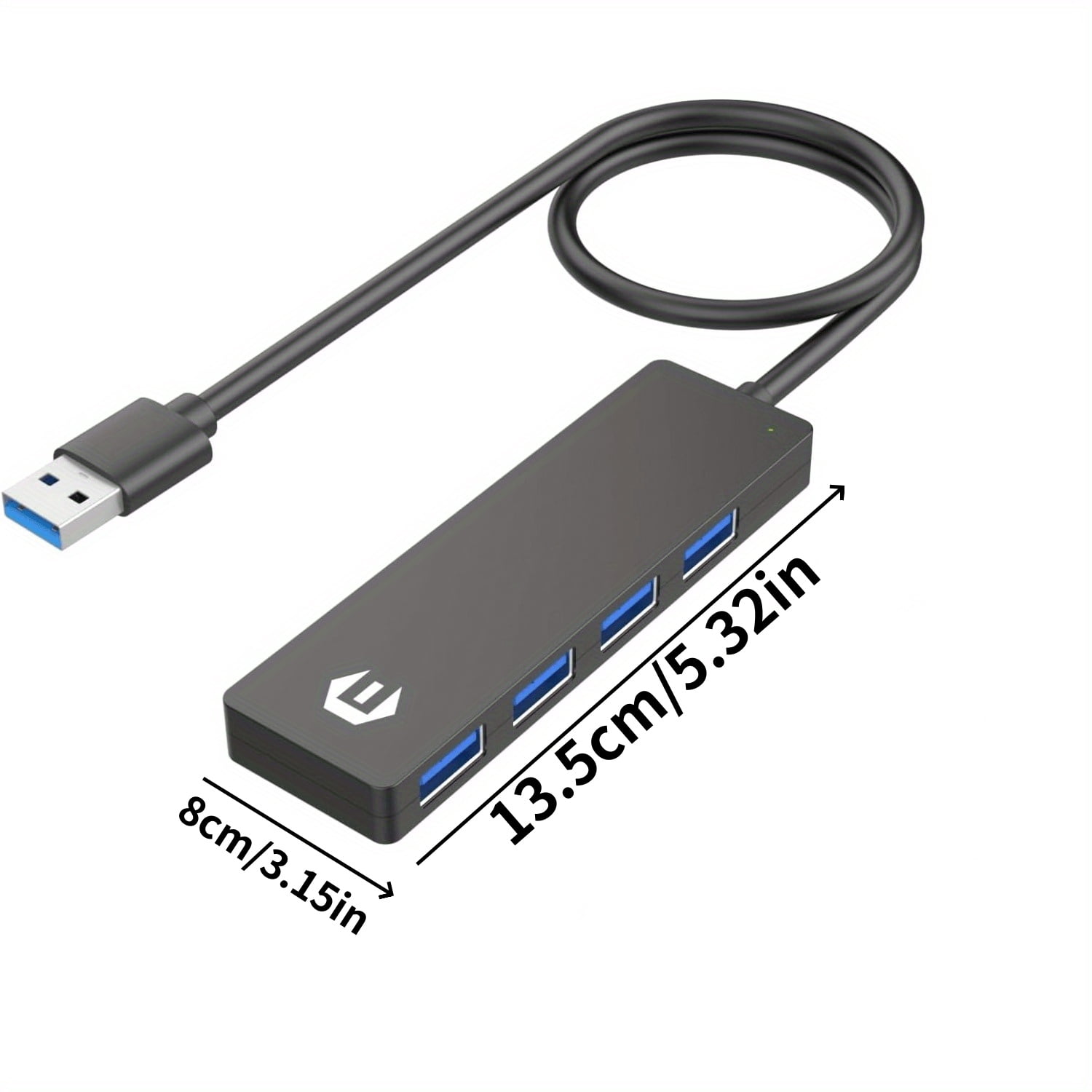USB 3.0 Hub, 4 Port Extra Light Data Hub Adapter with 5Gbps Transfer Speed for MacBook, iMac, USB Flash Drives, and More - Perfect for Fans of USB Microscopes and Pocket Microscopes