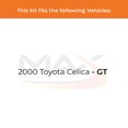 thumbnail image 2 of MAX Advanced Brakes - Front Brake Kit For 2000 Toyota Celica| Carbon Ceramic Brake Pad and Rotor Kit| Daily Driving Geomet Coated Brake Rotors, 2 of 9