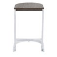 thumbnail image 6 of Industrial Demi Counter Stool in Vintage White and Espresso Wood-Pressed Grain Bamboo by LumiSource - Set of 2, 6 of 8