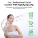 thumbnail image 4 of Vaporizador facial Winado 2 en 1 con luz de aumento 5X, color blanco, 4 of 9