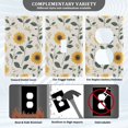 thumbnail image 3 of Yayeee Toggle Light Switch Wall Plate 1-Gang 4.5"x2.7" Home Decorative Outlet Cover, Sunflower Pattern, 3 of 7