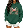 thumbnail image 2 of Hoodies for Women Oversized Crab Ladies Summer Lightweight Hooded Sweatshirt Ocean Beach Graphic Pullover Long Sleeve Hoodie Top with Pocket, 2 of 5