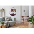 thumbnail image 2 of Eveokoki 11" Welcome Football Front Door Sign Funny Wreaths Hanging Wooden Plaque Decoration Round Rustic Wood Farmhouse Porch Decor for Home Front Door Decor, 2 of 5