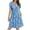 A-Multicolor, variant on Women's Casual T Shirt Dress Summer Short Sleeve Swing V Neck Flowy Beach Dress With Pockets D-Multicolor